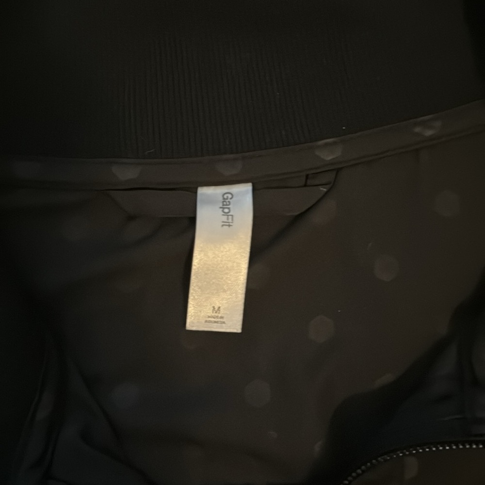 Gap Fit Black Track Jacket Medium - image 6